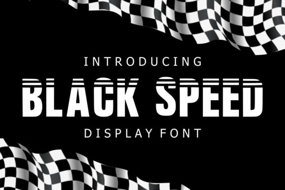 Black Speed: A Bold Display Font for Automotive Design