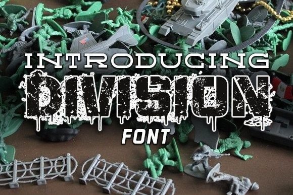 Division: The Cool and Grunge Display Font for Bold Projects