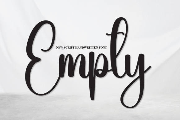 Empty: The Cursive Handwritten Script for Authentic Design