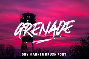Grenade: Mastering the Raw Power of This Dry Marker Brush Font