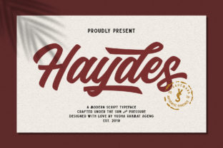 Haydes: The Bold, Nostalgic Script Font for Designers and Creators