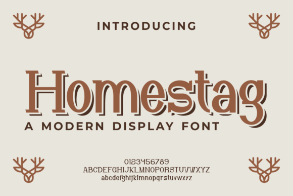 Homestag: A Modern Font with One Authentic Touch for Your Creative Projects