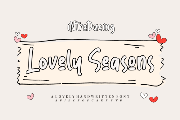 Lovely Seasons: A Handwritten Font for Every Creative Project