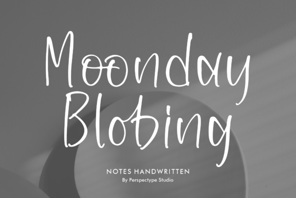 Moonday Blobing: The Elegant Handwritten Font for Modern Creative Projects