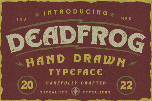 Unleashing Raw Power: The Deadfrog Font and the Art of Bold Visual Identity