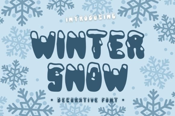 Winter Snow: A Playful Decorative Font for Creative Projects